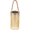 SOLÁRNE SVIETIDLO, 12/24 cm - čierna/šampanská, Lifestyle, kov/textil (12/24cm) - Ambia Garden