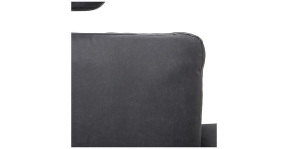 ECKSOFA Anthrazit Mikrofaser  - Anthrazit/Schwarz, KONVENTIONELL, Textil/Metall (302/180cm) - Carryhome