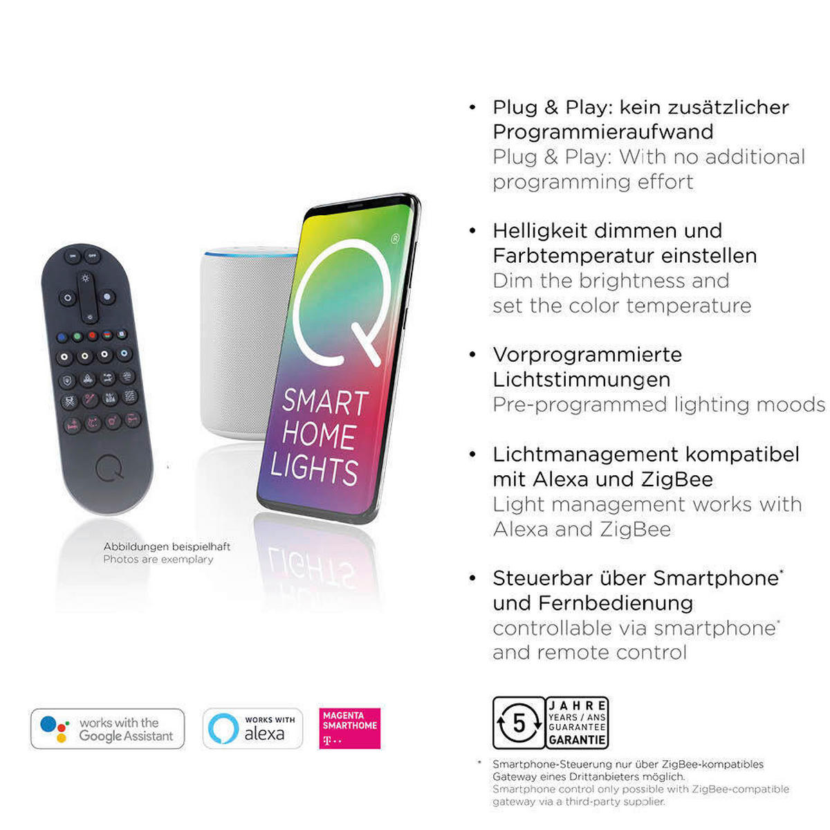 LED-DECKENLEUCHTE  Smart 120/30/8.4 cm   - Schwarz, Basics, Kunststoff/Metall (120/30/8.4cm) - Paul Neuhaus