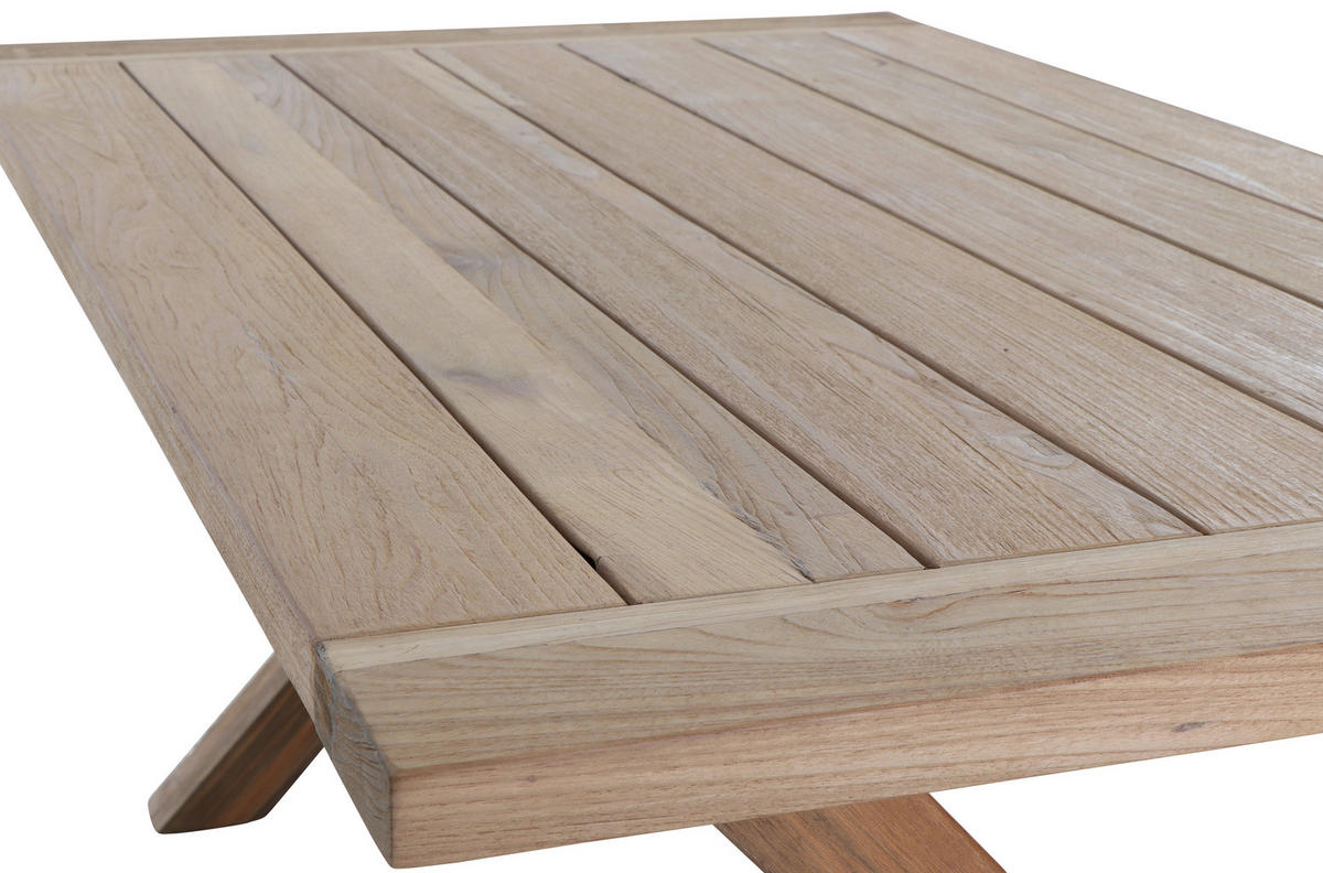 GARTENTISCH 180/100/76 cm Holz rechteckig  - Teakfarben, MODERN, Holz (180/100/76cm) - Siena Garden