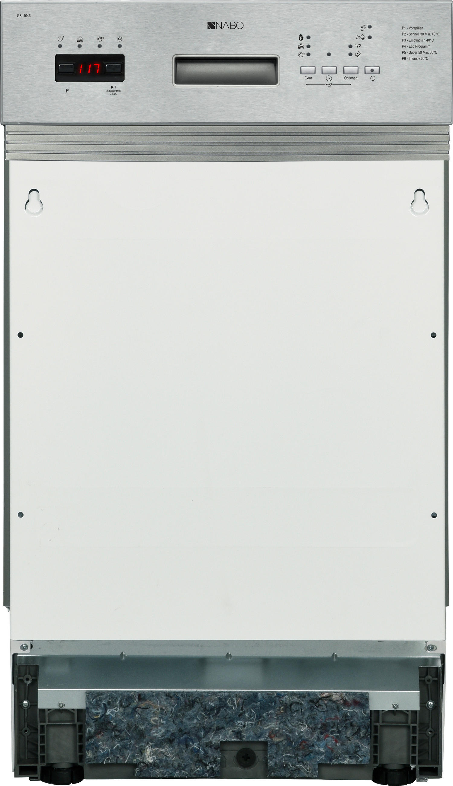 GESCHIRRSPÜLER NABO GSI 1047  - Silberfarben, Basics (45/82/57cm) - Nabo