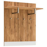 GARDEROBENPANEEL  in 88/106/33 cm  - Eichefarben/Weiß, MODERN, Glas/Holz (88/106/33cm) - Linea Natura