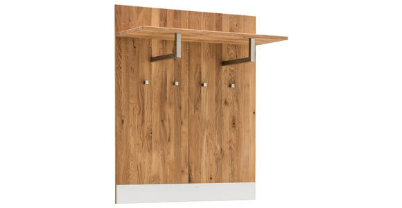 GARDEROBENPANEEL  in 88/106/33 cm  - Eichefarben/Weiß, MODERN, Glas/Holz (88/106/33cm) - Linea Natura