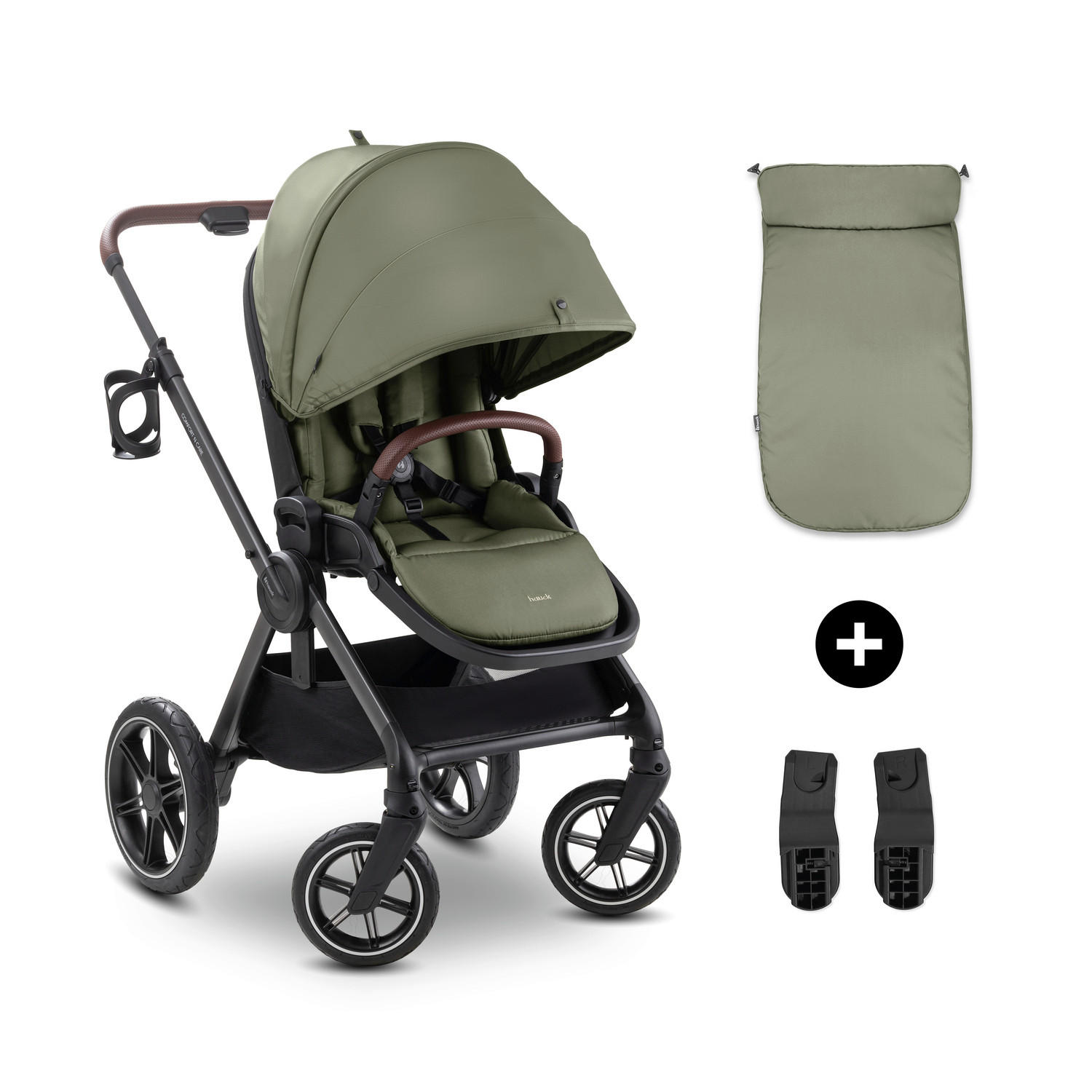 BUGGY Comfort N Care  - Anthrazit/Schwarz, Basics, Kunststoff/Textil (60/107/87,5cm) - Hauck