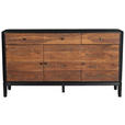 SIDEBOARD 160/87/40 cm  in Braun, Naturfarben, Schwarz  - Schwarz/Braun, Design, Holz/Metall (160/87/40cm) - Ambia Home