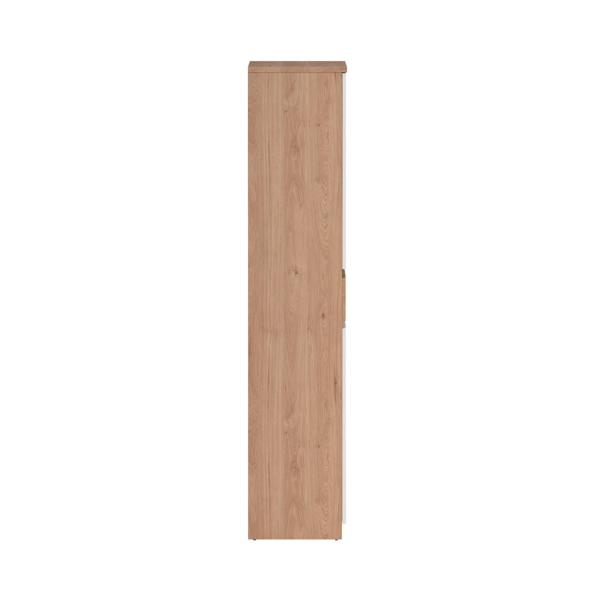 SCHUHSCHRANK Weiß, Eichefarben  - Eichefarben/Weiß, Design, Holzwerkstoff (80,4/191,7/40cm) - Livetastic