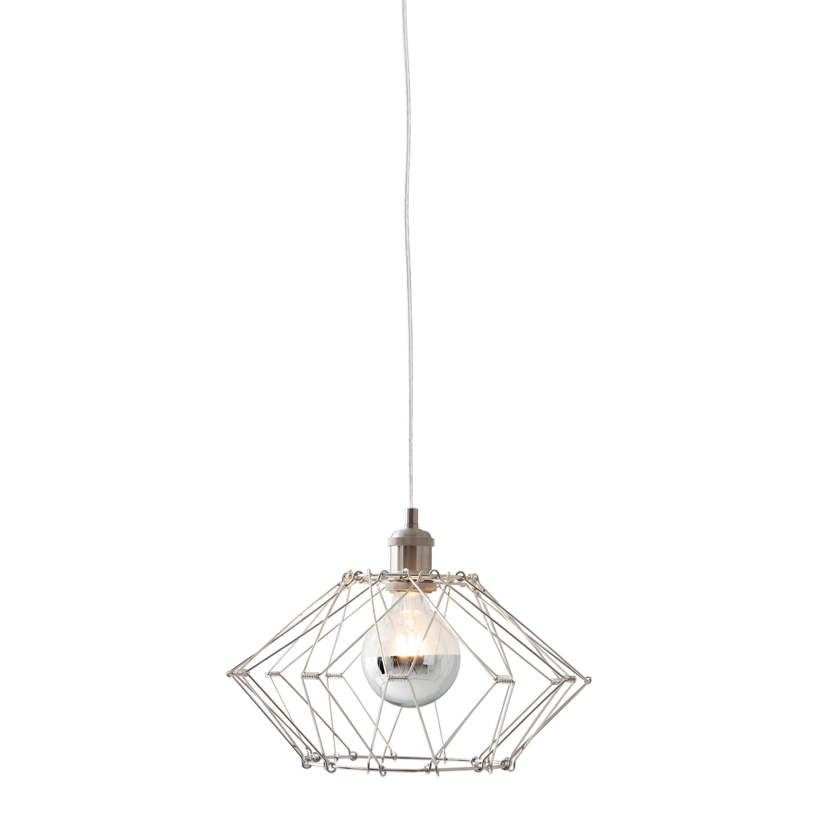 Näve Hängeleuchte Fyn Silber 100 cm