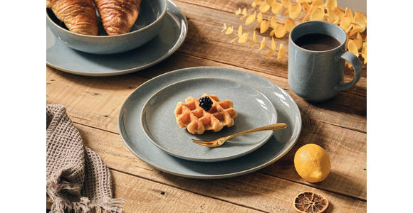 KOMBISERVICE Marbella 20-teilig  - Blau, Trend, Keramik - Novel