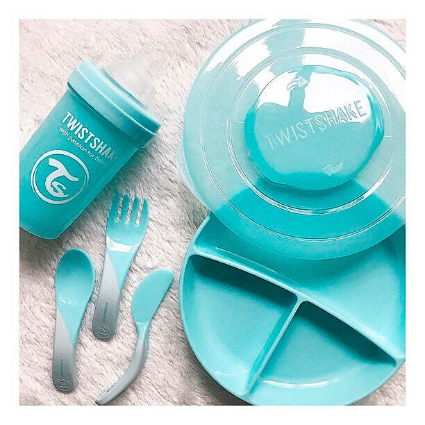 KINDERTELLER  - Blau, Basics, Kunststoff (18/4,5cm) - Twistshake