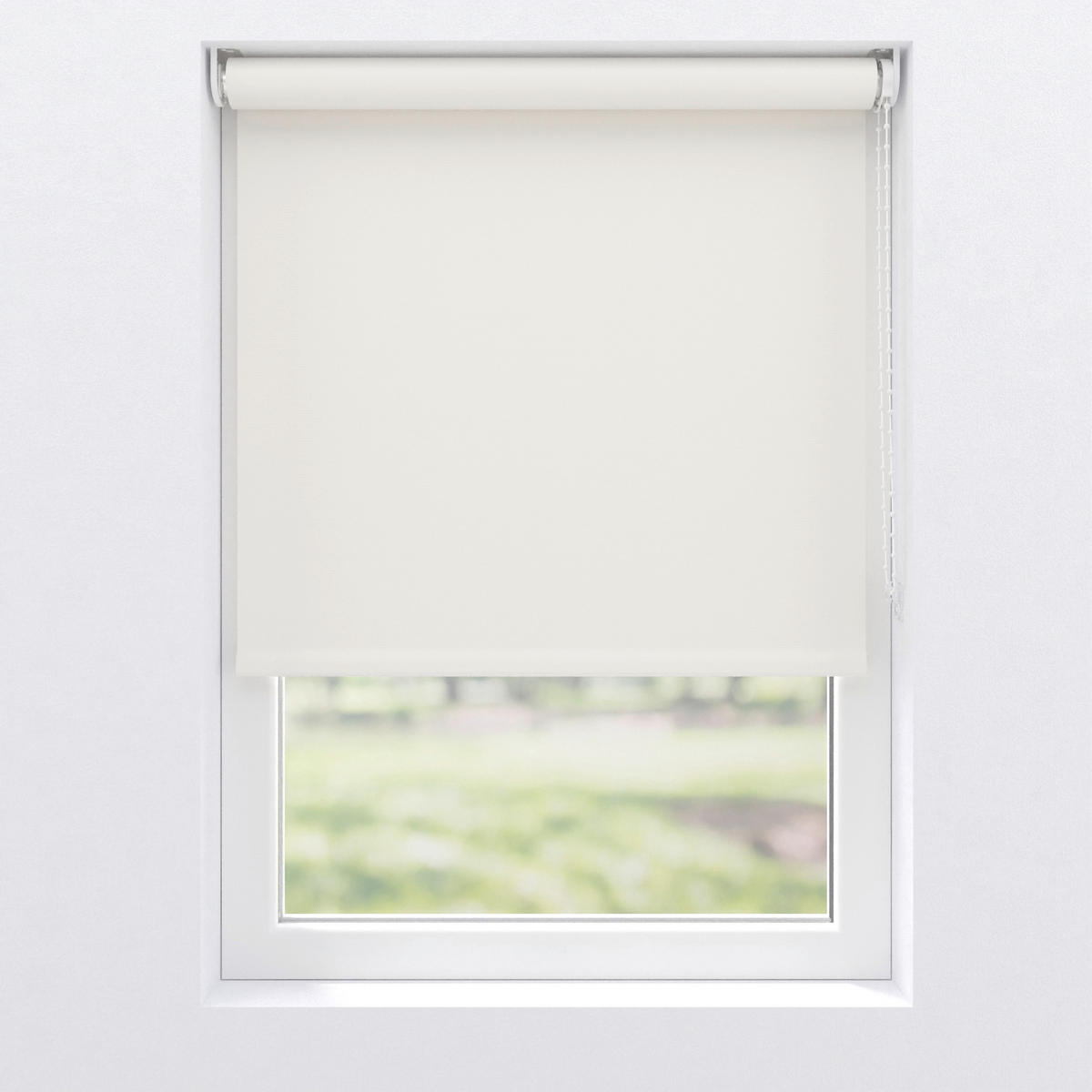 VERDUNKELUNGSROLLO  Verdunkelung  150/190 cm    - Weiß, Basics, Textil (150/190cm)