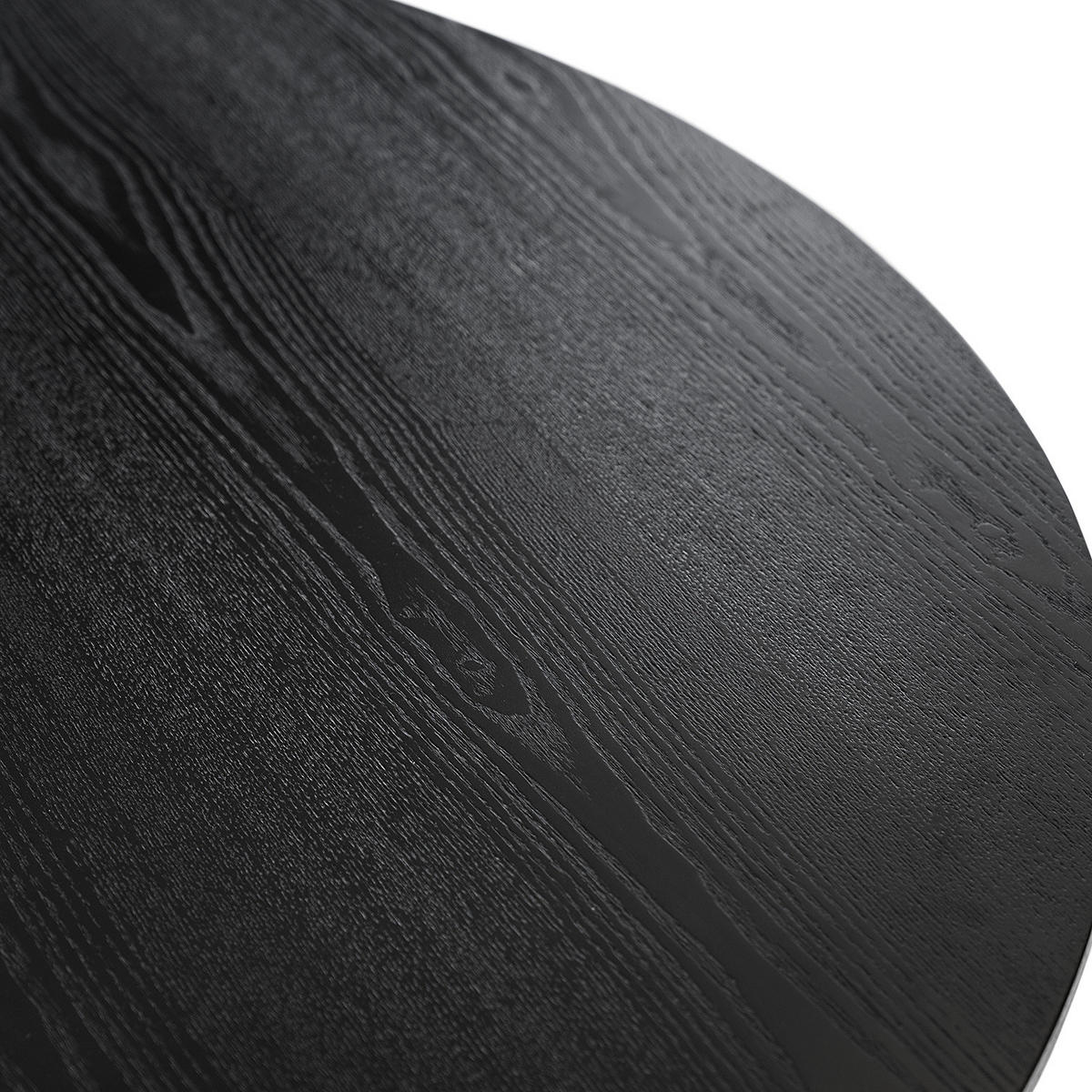 MATBORD i trä, trämaterial 140/140/75 cm   - svart, Modern, trämaterial/trä (140/140/75cm) - home24