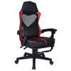 GAMINGSTUHL  in Lederlook, Netzbespannung Rot, Schwarz  - Rot/Schwarz, MODERN, Kunststoff/Textil (59/107-117/58cm) - Carryhome