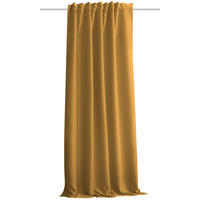 LÄRMSCHUTZVORHANG ACUSTICO Verdunkelung 135/245 cm   - Currygelb, KONVENTIONELL, Textil (135/245cm)
