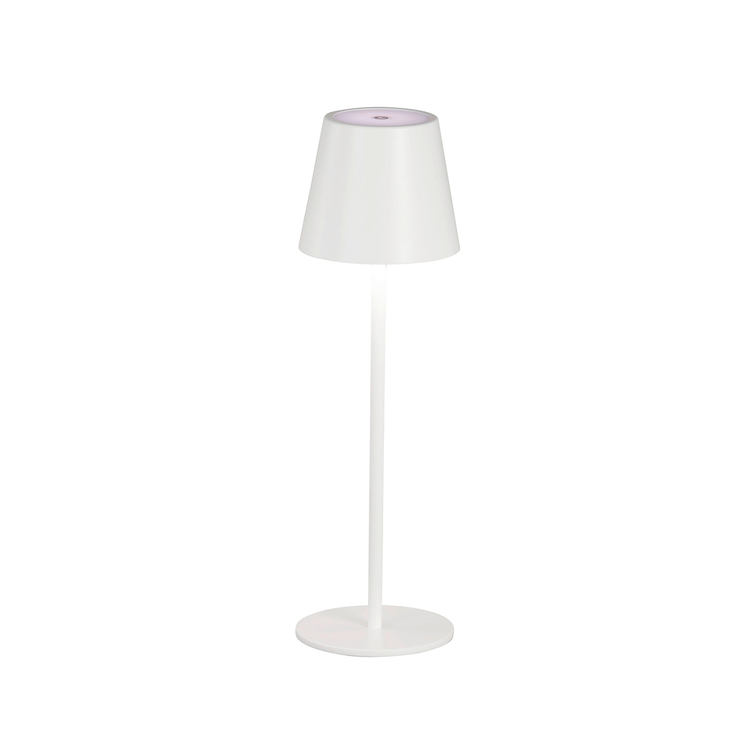 XXXLutz Akku-Tischleuchte Viletto Weiß, Sand 36.5 cm