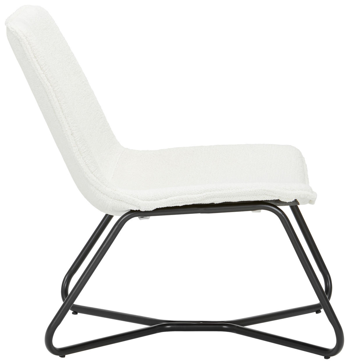 KŘESLO, dřevo, kov, textil, černá, krémová - černá/krémová, Design, kov/dřevo (65/71/73cm) - MID.YOU