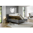 POLSTERBETT 180/200 cm  in Anthrazit  - Eichefarben/Birkefarben, Design, Holz/Textil (180/200cm) - Xora