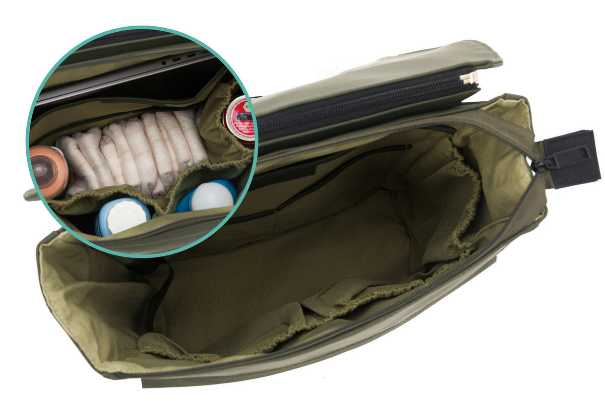 WICKELRUCKSACK - Grün, Basics, Textil - Jimmylee