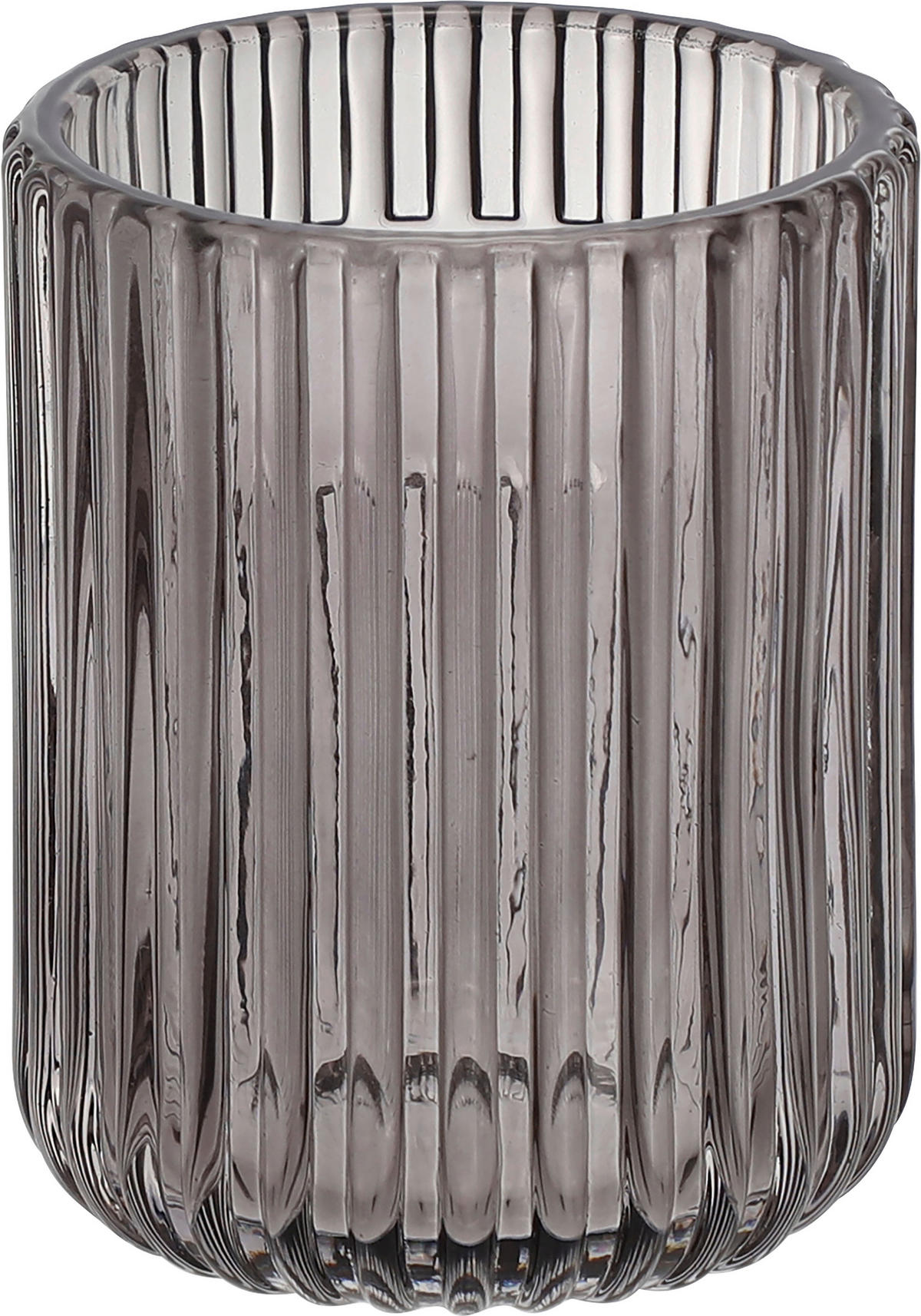 FOGKEFETARTÓ POHÁR Üveg  - szürke, Basics, Üveg (7,8/9,8cm) - Homeware
