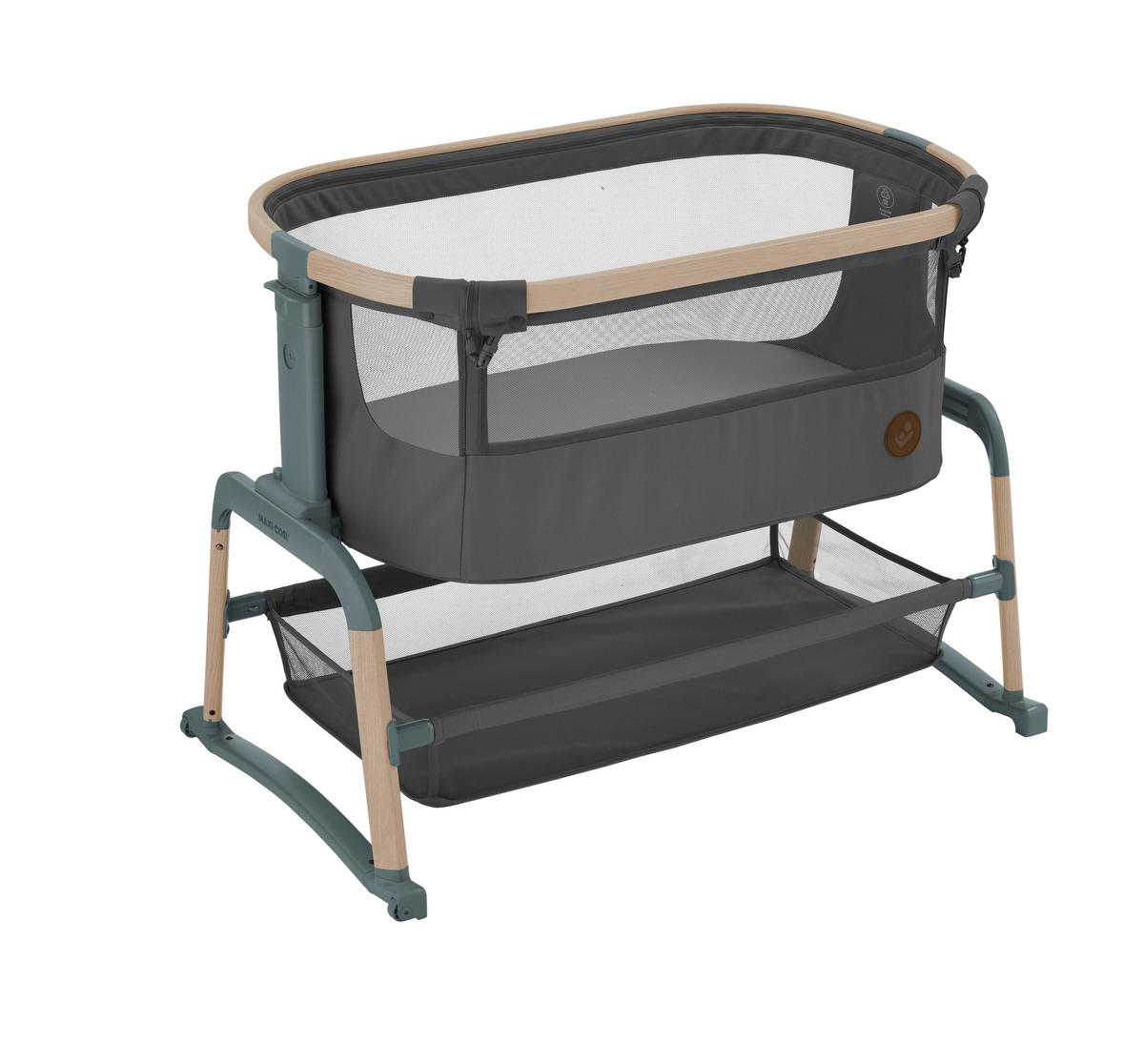 BEISTELLBETT Iora Air   - Dunkelgrau, Basics, Metall (52,3/74,7/97cm) - Maxi-Cosi