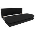SCHLAFSOFA  in Mikrofaser Anthrazit  - Anthrazit/Schwarz, KONVENTIONELL, Kunststoff/Textil (212/93/90cm) - Carryhome