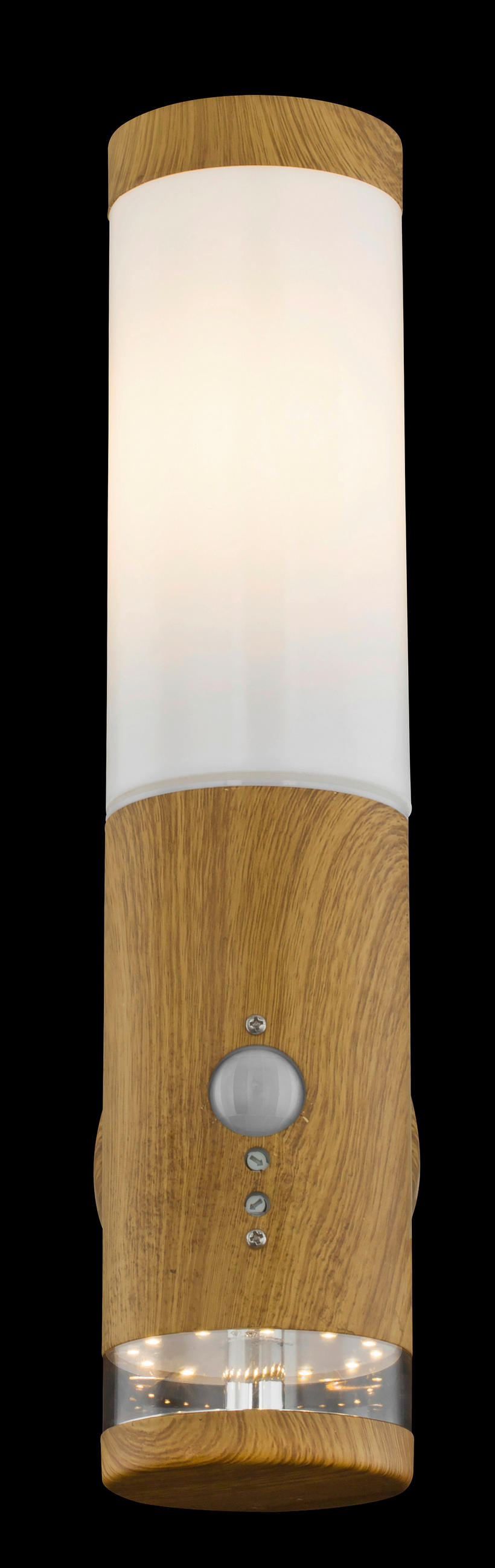 LAMPĂ DE EXTERIOR - străveziu/opal, Basics, plastic/metal (8,5/15/35cm)