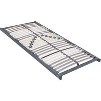 LATTENROST 90/200 cm, Birke, Buche  - Anthrazit/Silberfarben, Basics, Holz/Metall (90/200cm) - Musterring