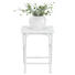 BLUMENTISCH Holz Buche massiv - Weiß, Design, Holz (34/44/34cm)