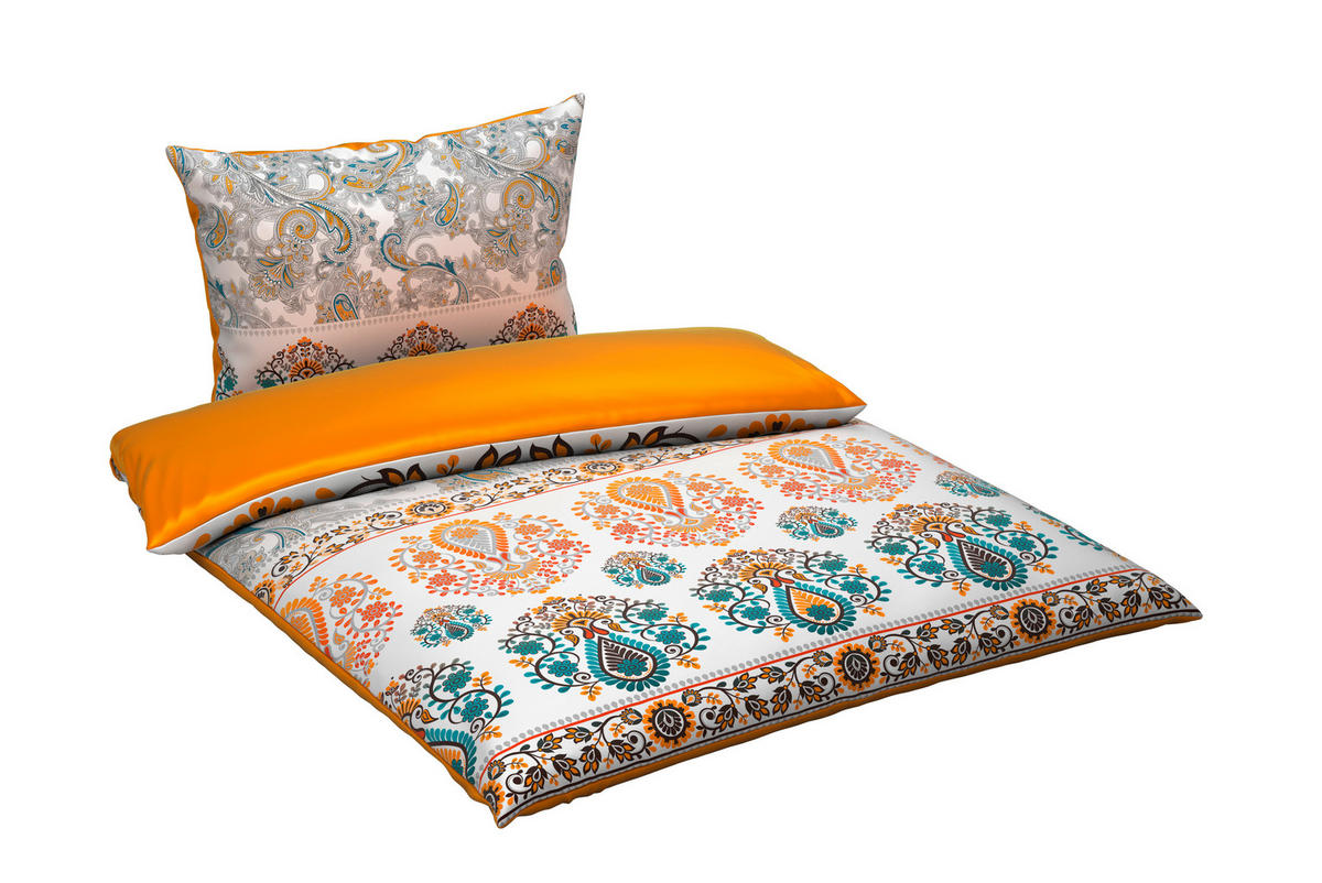 OBOUSTRANNÉ POVLEČENÍ, satén, vícebarevná, 140/200 cm - vícebarevná, Trend, textil (140/200cm) - Esposa