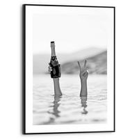 BILD 30/40 cm  - Schwarz, Trend, Holzwerkstoff (30/40cm) - Reinders!