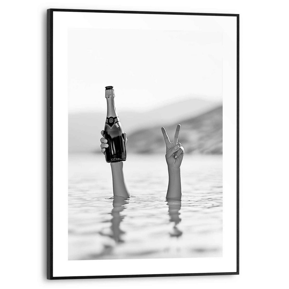 BILD 30/40 cm  - Schwarz, Trend, Holzwerkstoff (30/40cm) - Reinders!