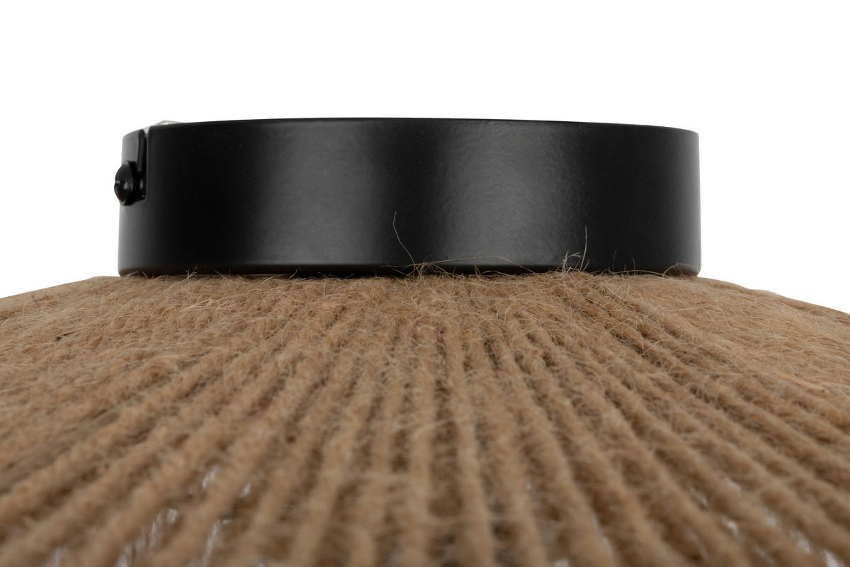 HÄNGELEUCHTE 40/17,5 cm   - Naturfarben, Design, Textil/Metall (40/17,5cm) - Collet's Monde