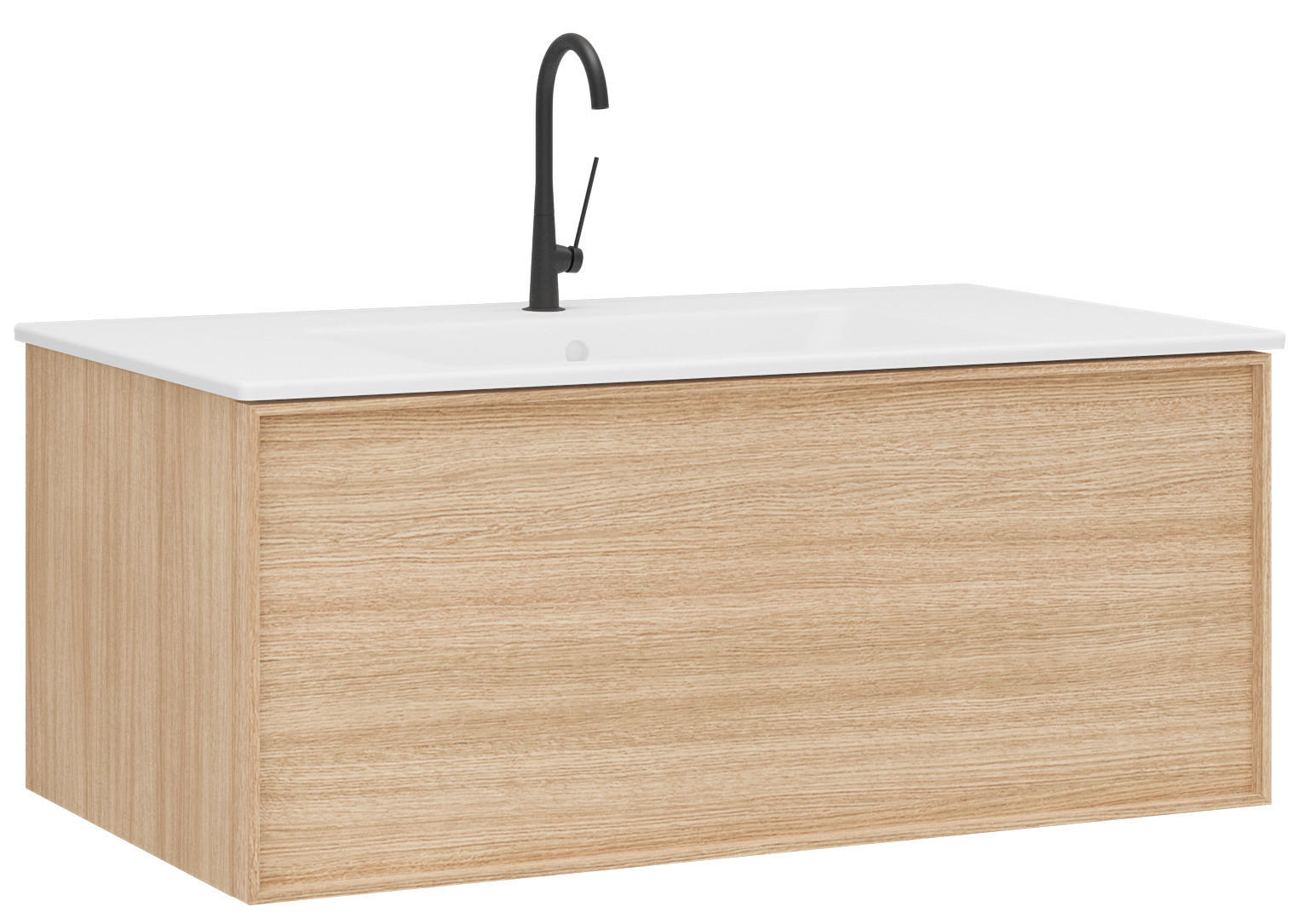 ELEMENT S UMIVAONIKOM   - Moderno, drvni materijal/keramika (100/39/46cm)