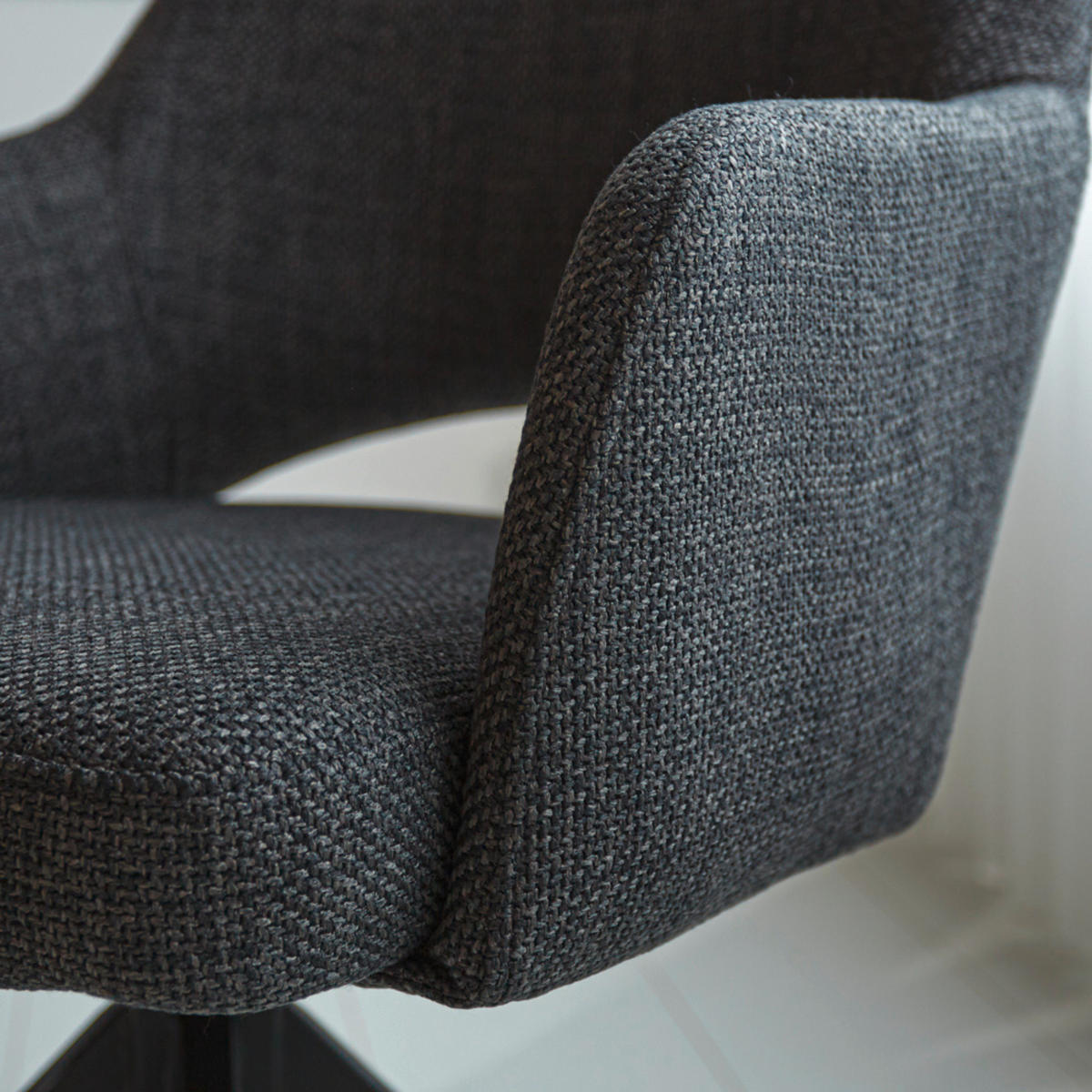 ŽIDLE, antracitová - černá/antracitová, Moderní, kov/textil (54,5/85/61,5cm) - MID.YOU