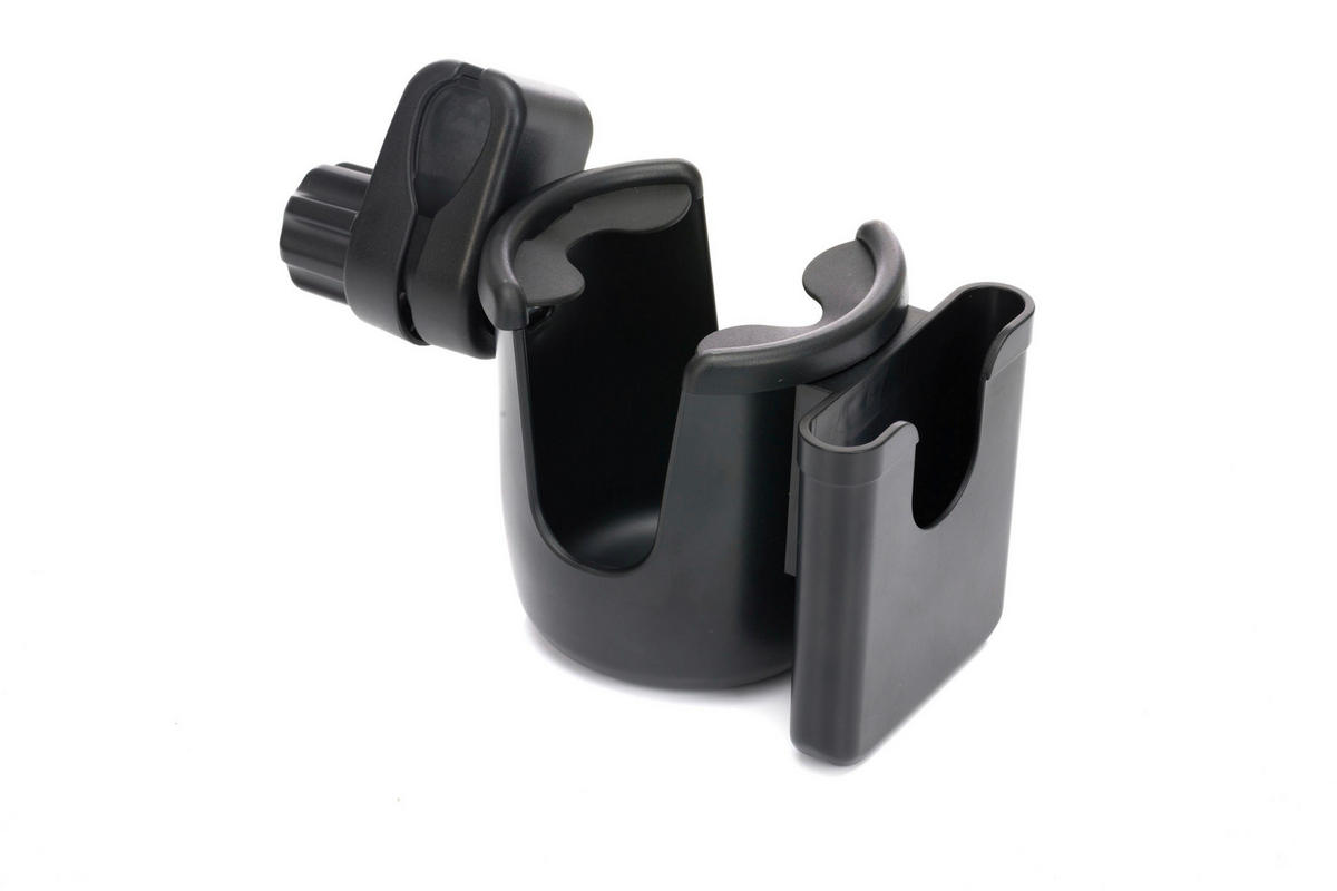 FLASCHEN- UND HANDYHALTER Deluxe  - Schwarz, Basics, Kunststoff (10/19/9cm) - My Baby Lou