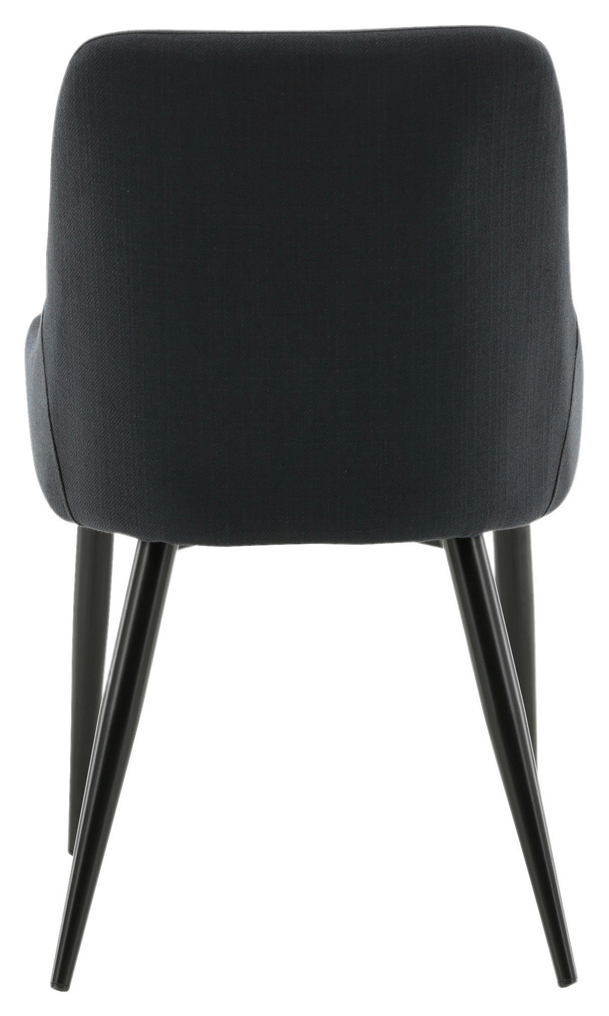 STUHL-SET 2 Stück  in Stahl Textilgeflecht  - Schwarz, Design, Textil/Metall (49/86/58cm) - Livetastic