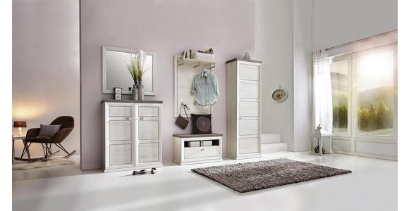 SPIEGEL 87/76/2,5 cm - Weiß, LIFESTYLE, Glas/Holzwerkstoff (87/76/2,5cm) - Hom`in
