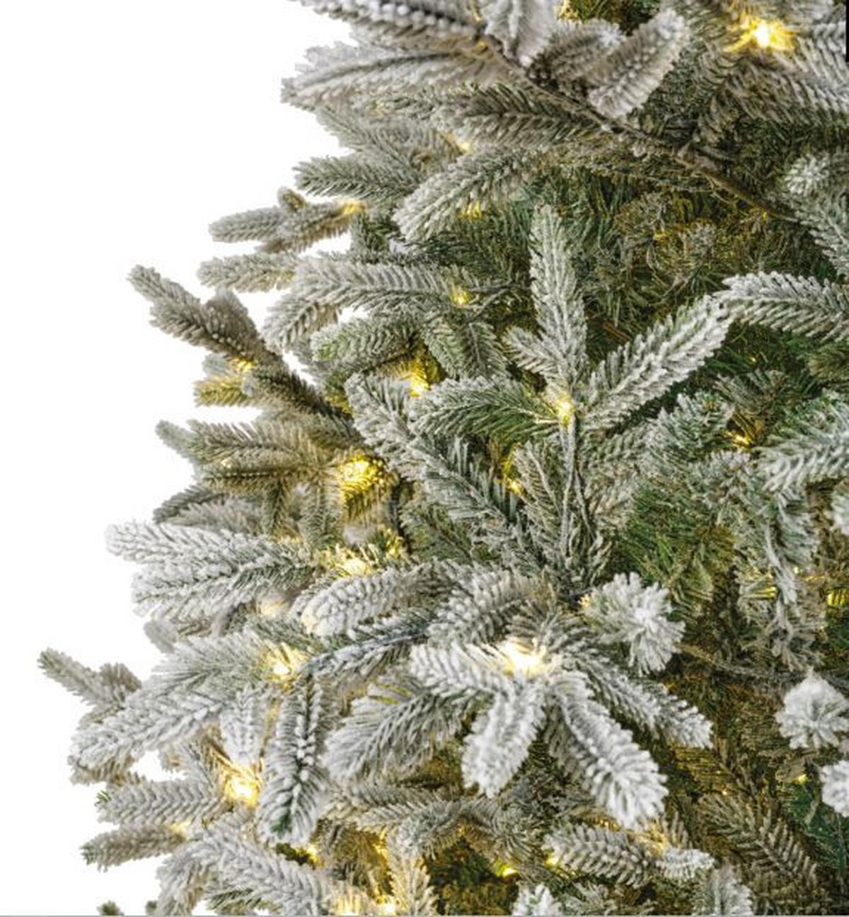 NOVOGODIŠNJA JELKA - zelena/bela, Osnovno, metal/plastika (165/240cm) - X-Mas