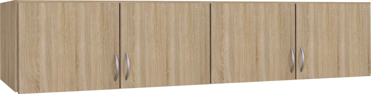 AUFSATZSCHRANK 181/39/54 cm   - Silberfarben/Sonoma Eiche, Konventionell, Holzwerkstoff/Kunststoff (181/39/54cm) - Boxxx