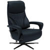 RELAXSESSEL in Leder Dunkelblau  - Schwarz/Dunkelblau, Design, Leder/Metall (75/106/88cm) - Dieter Knoll