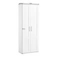 GARDEROBENSCHRANK in 76/200/38 cm - Eichefarben/Silberfarben, Design, Holzwerkstoff/Kunststoff (76/200/38cm) - Xora