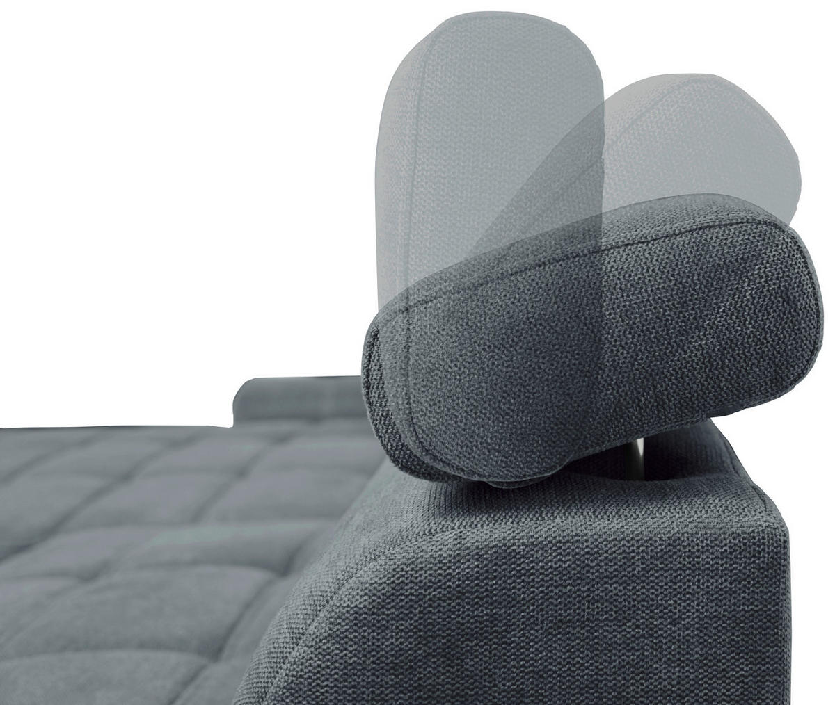COLTAR EXTENSIBIL textil albastru închis  - alb/albastru închis, Design, plastic/textil (276/173cm) - Stylife