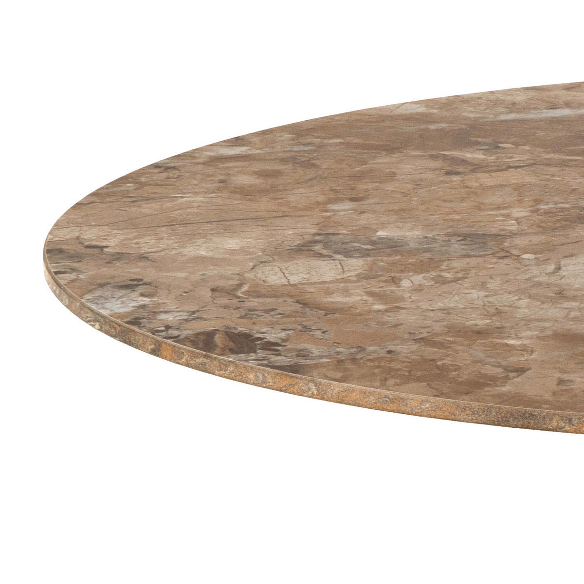 ESSTISCH in Metall, Keramik 90/90/75 cm  - Braun/Grau, MODERN, Keramik/Metall (90/90/75cm) - MID.YOU