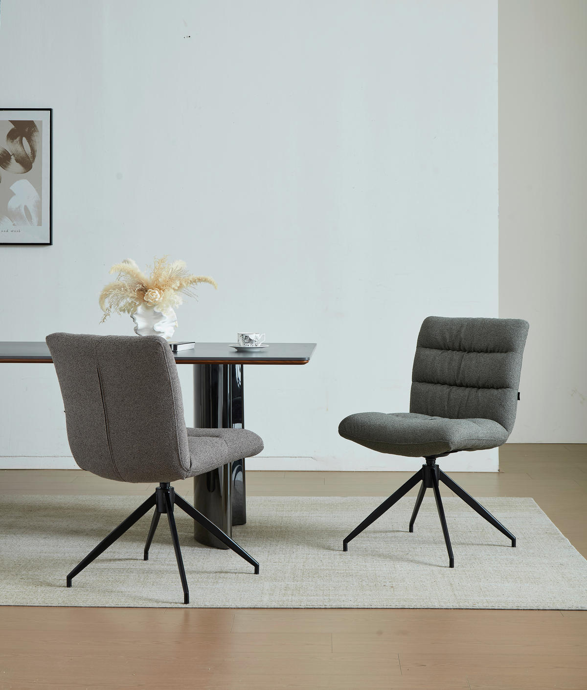 STUHL - Schwarz/Grün, Design, Textil/Metall (51/86/64cm) - Dieter Knoll