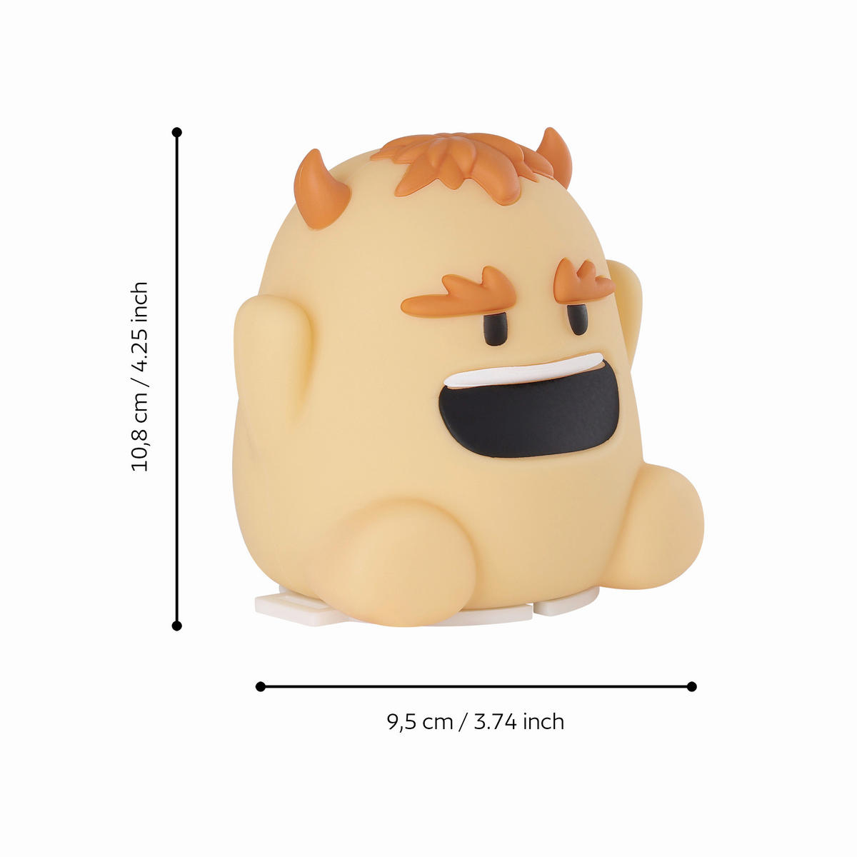 KINDER-NACHTLICHT 9,5/11,8 cm  - Orange/Weiß, Basics, Kunststoff (9,5/11,8cm)