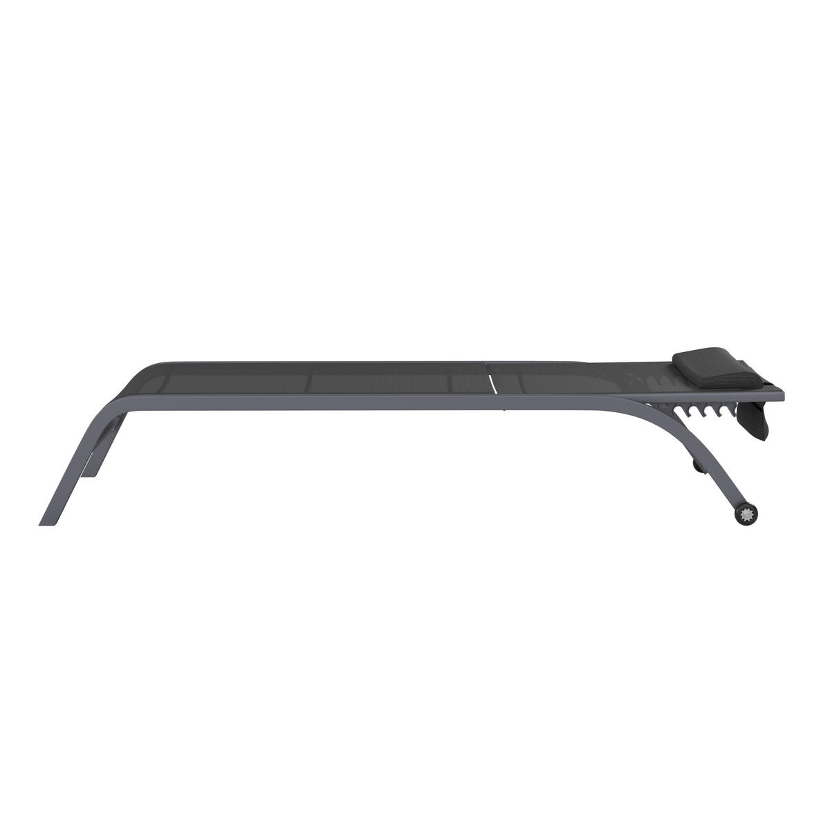 SONNENLIEGE 198/34/87/62 cm  - Grau, MODERN, Textil/Metall (198/34/87/62cm) - Ambia Garden