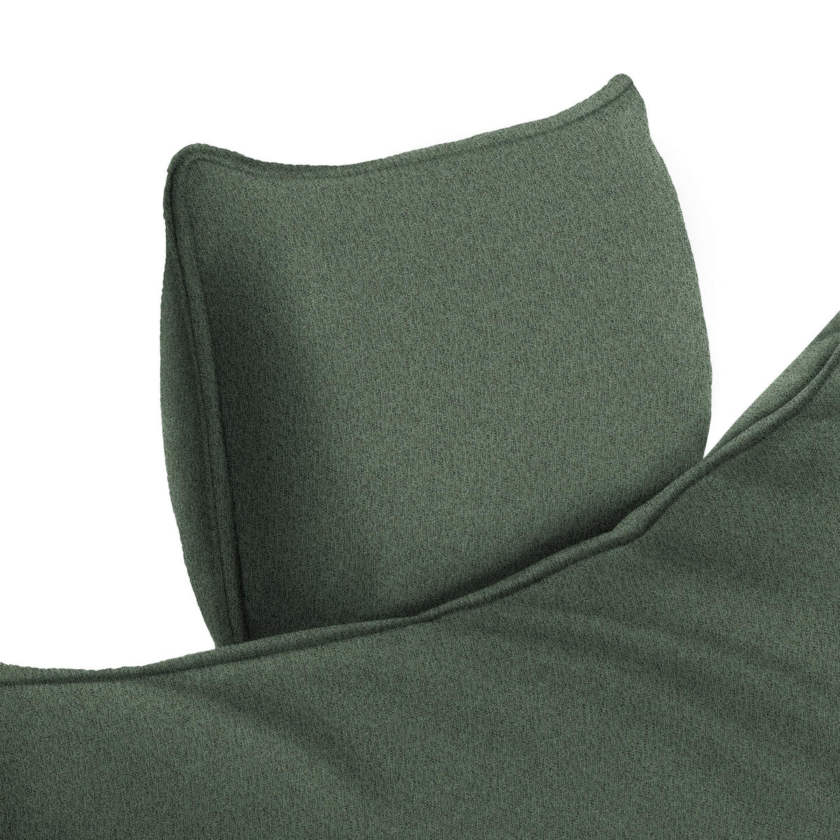 ECKSOFA in Webstoff Grün  292/176 cm  - Schwarz/Grün, MODERN, Textil/Metall (292/176cm) - Carryhome