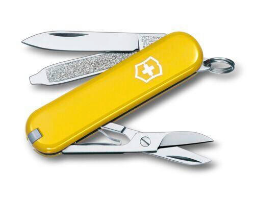 COUTEAU DE POCHE 5.8/1.8/0,9 cm  - jaune, Basics, métal (5.8/1.8/0,9cm) - Victorinox