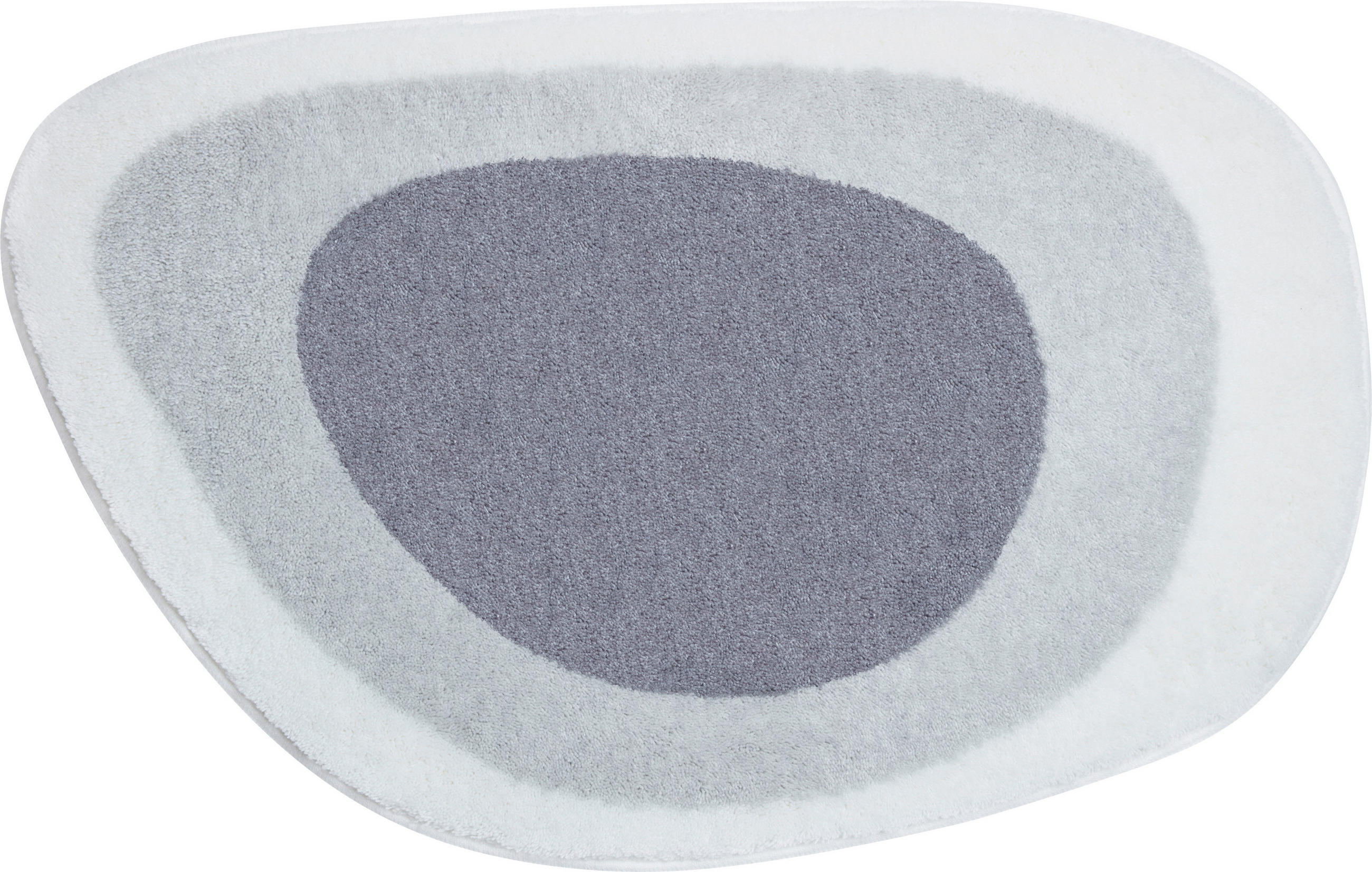 BADTEPPICH Lake Grau 50/75 cm  - Grau, Basics, Kunststoff/Textil (50/75cm) - Grund