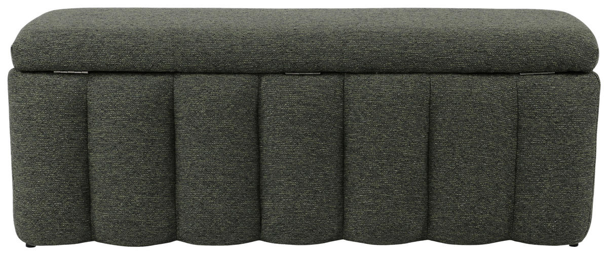 SITZBANK 120/46/41 cm Webstoff Grün Kunststoff  - Schwarz/Grün, Design, Kunststoff/Textil (120/46/41cm) - Novel