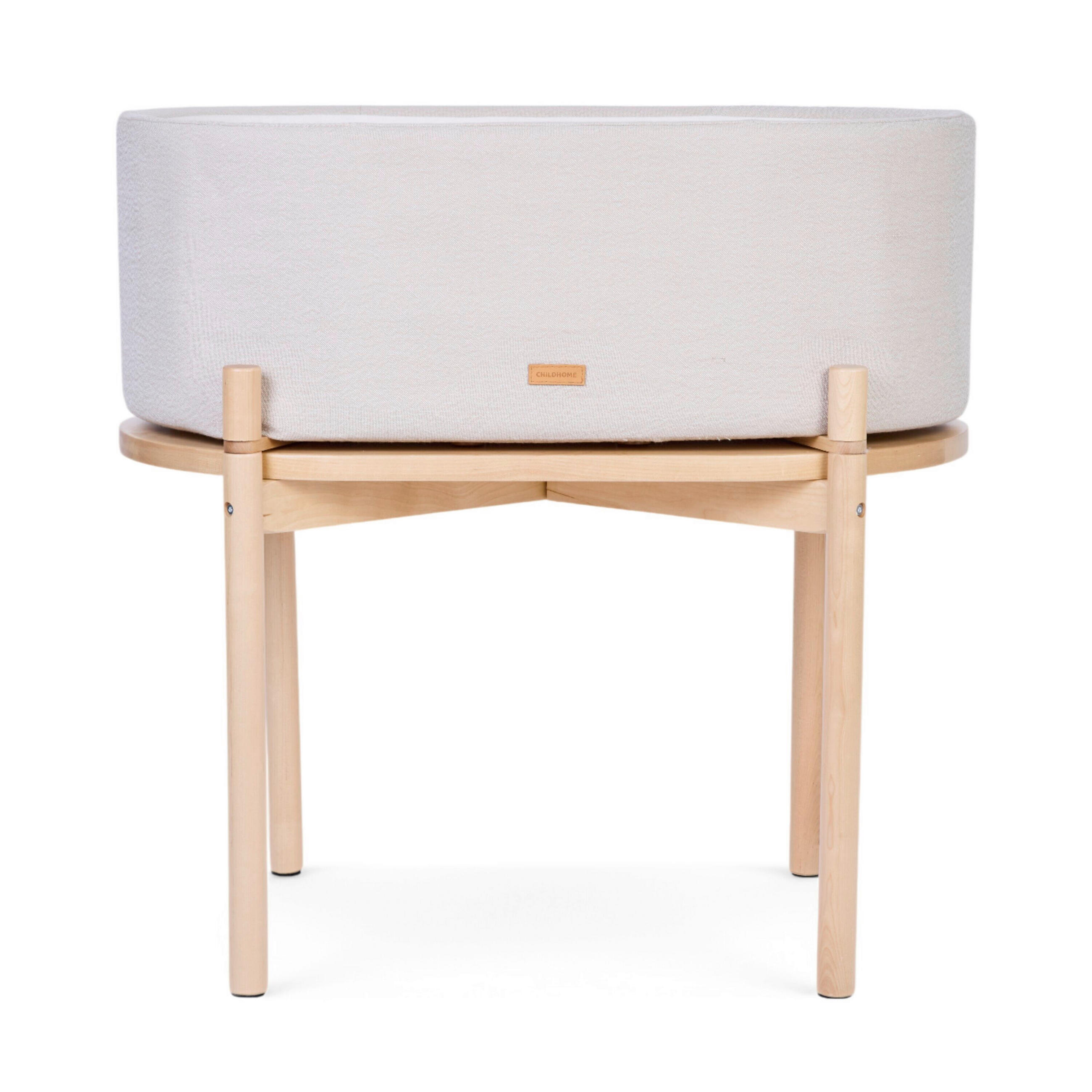 WIEGE Leinen   - Beige/Birkefarben, Basics, Holz/Kunststoff (81/79/49cm) - Childhome